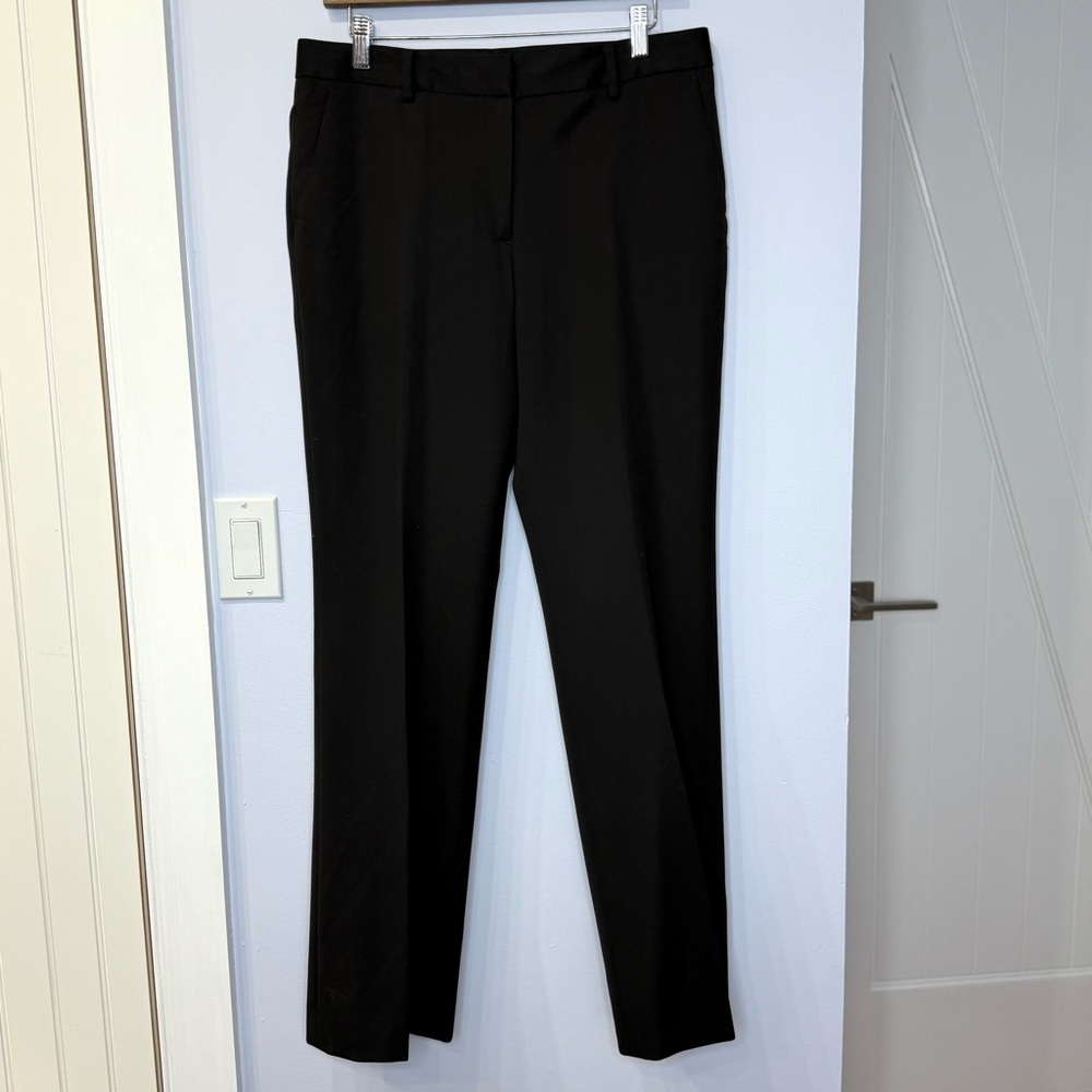 Brooks Brothers Ladies Black Straight-Leg Wool Dress Pants, size 8. Like new!